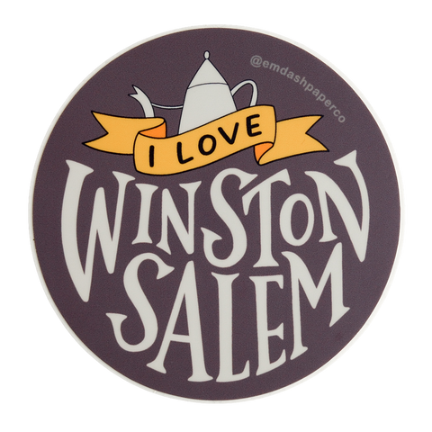 I love Winston-Salem sticker